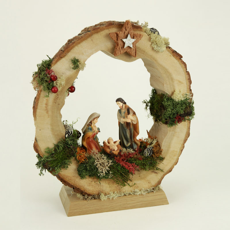 Bild von Baumscheibe Krippe